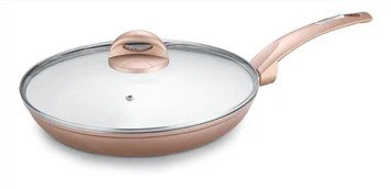 Alাকনা দিয়ে অ্যালুমিনিয়াম ফ্রাইং প্যান